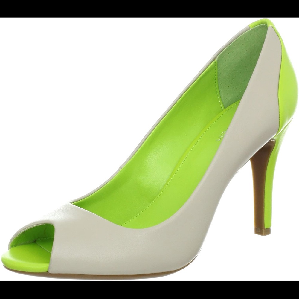 Calvin Klein “Krista” Two-Tone Heels